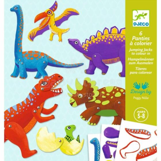Papīra marionetes - Dinozauri
