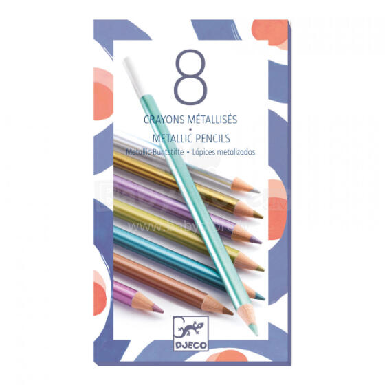 Colours - 8 metallic pencils