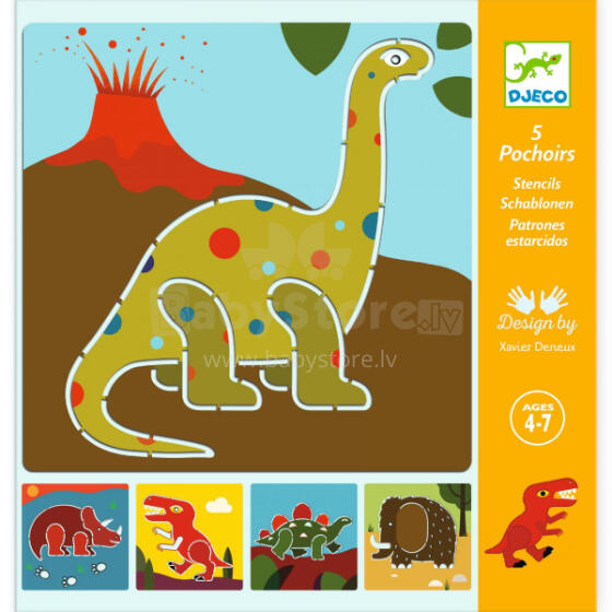 Trafareti – Dinozauri (5 gab.)