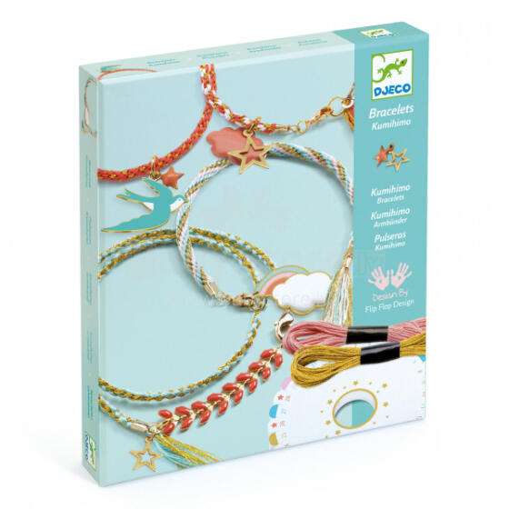 Kumihimo bracelets - Celeste