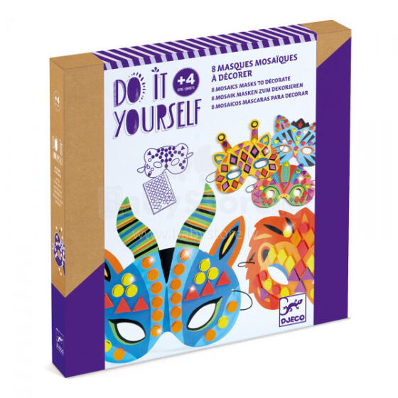 DIY - Mosaics Masks - Jungle animals