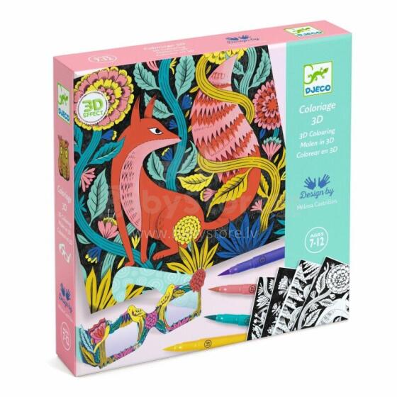 Drawing and colouring - Fantasy forest 3D