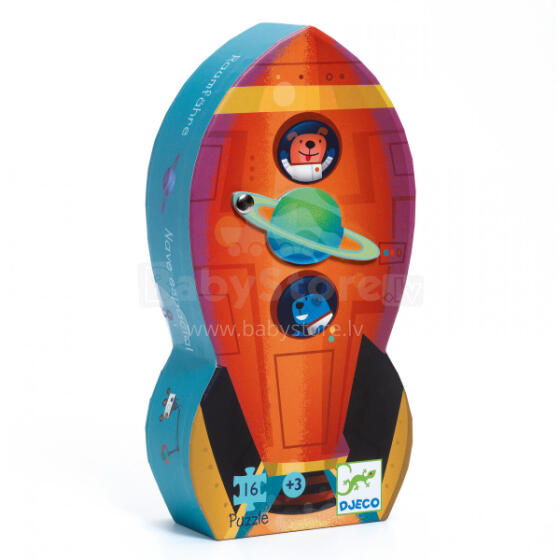Silhouette puzzles - Spaceship - 16 pcs