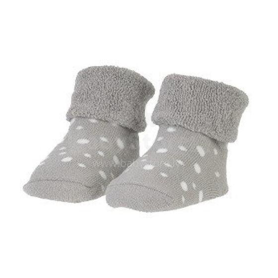 Organic Socks - Grey with Dots