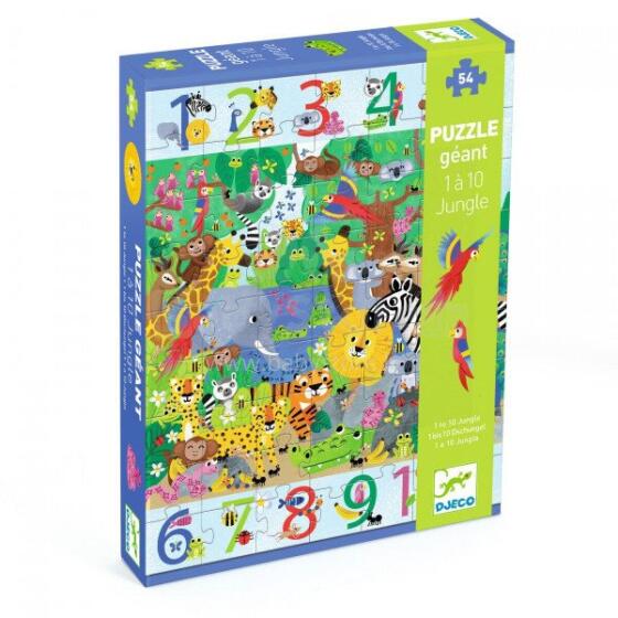 Giant puzzles - 1 to 10 Jungle - 54 pcs