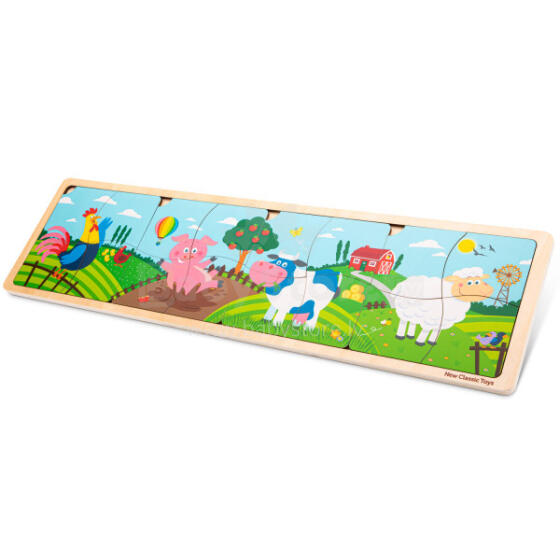 Wooden puzzle - 4 puzzles - Farm