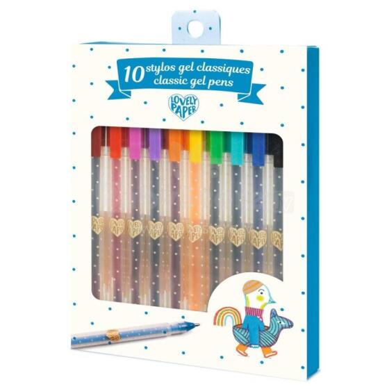10 stylos gel classiques