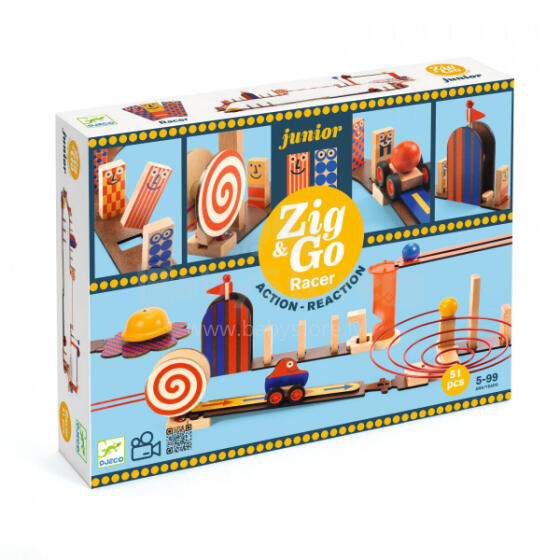 Zig & Go конструктор - Гонщик - 51 шт