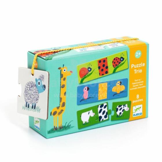 Puzzle Trio - Naked animals (24 pcs)