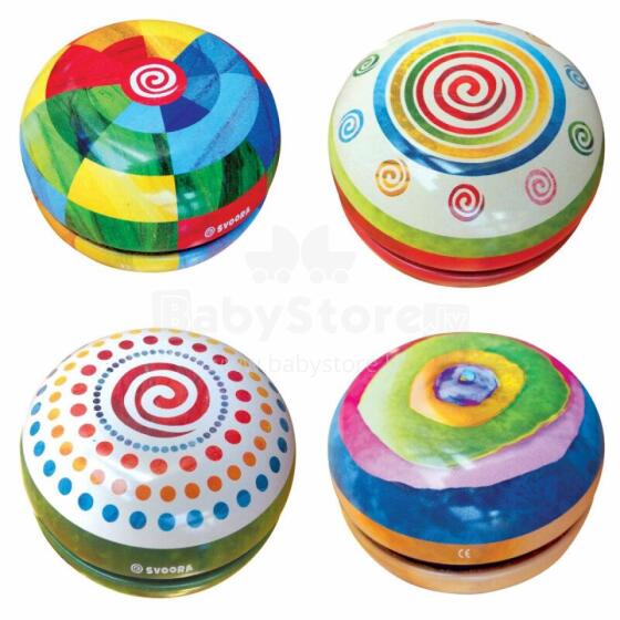 Svoora - Tin Yo-Yo with Free Spin - Fantasy (1 pc., 4 designs)