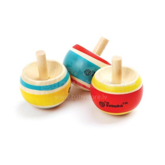Svoora - Reversible Wooden Top - Classic (1 pc., 3 designs)