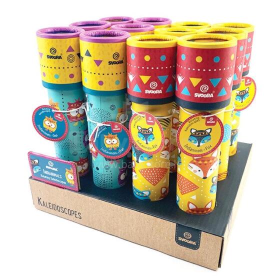 Svoora - Rotating Kaleidoscopes - Indianimals (Full display, with 6 pcs of each design)