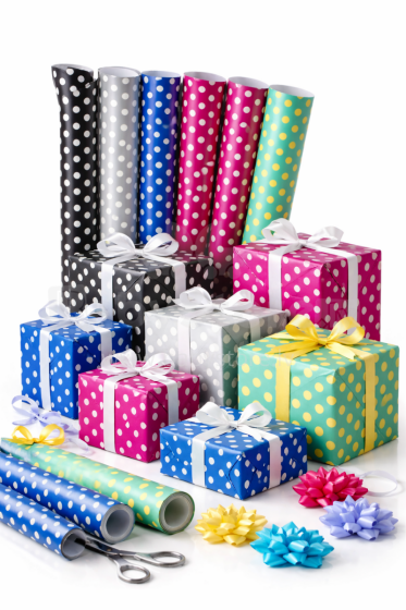 Gift Paper DeLux Spots Art.230326 Dāvanu papīrs 200x70cm