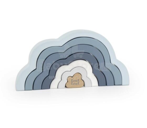 Rainbow Puzzle Cloud - Blue