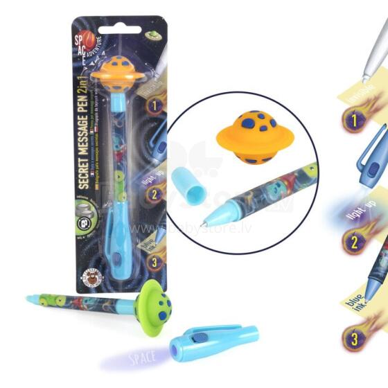 Space Adventure - Secret Message Pen with biro pen (1 pc., 2 designs)