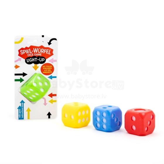 Design&Art - Light-up Dice - 4 cm (1 pc., 4 designs)