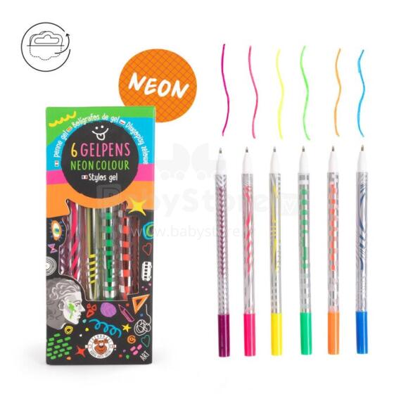 For School - Gelpens Neon Colour Set of 6