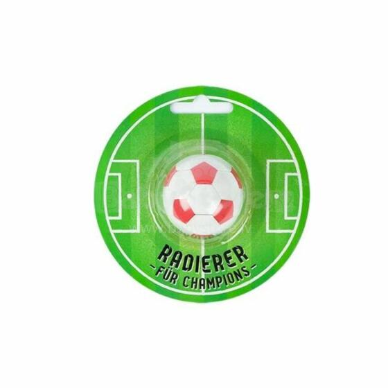 Eraser - champion football-shaped Eraser -, Ø 3.7 cm,  4 assorted