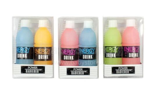 Eraser - energy-drink 2 pieces, assorted