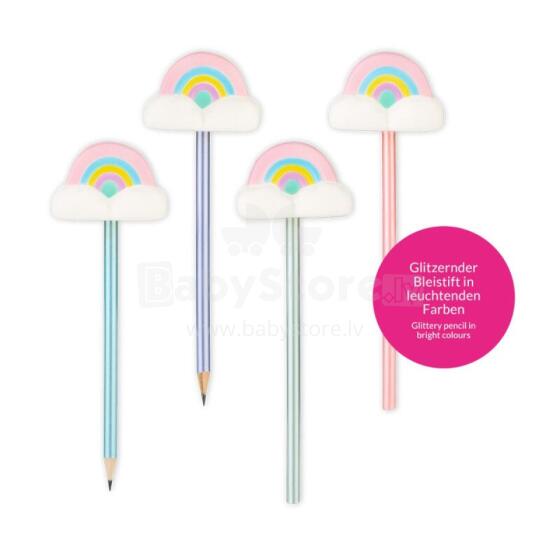 Good Feelings - - Fluffy cloud pencils, 4 assorted