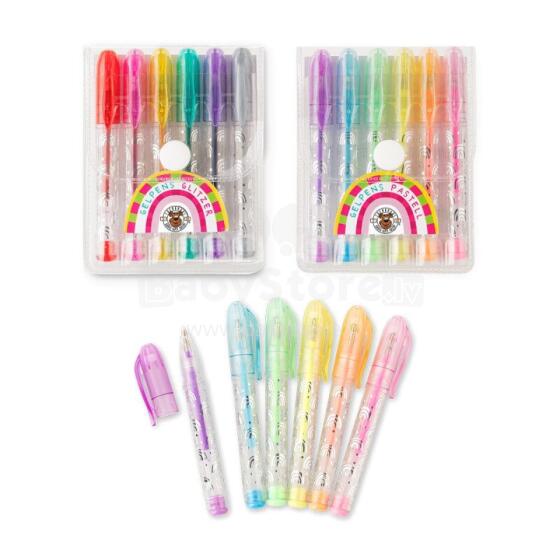 Good Feelings - - Mini gel pens in a case of 6, 2 assorted