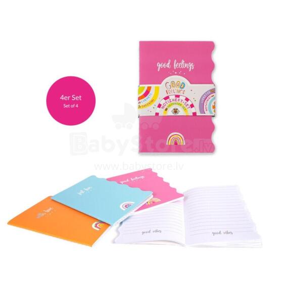Good Feelings - - Notebook Set of 4, 4x32 sheets