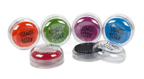 KREATIV-SPASS ink pad Ø 5cm, 6 different colors