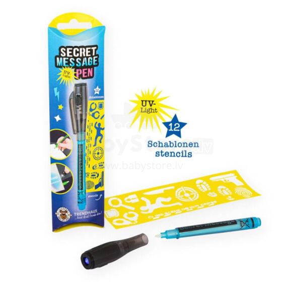 Secret Message Pen incl. stencils