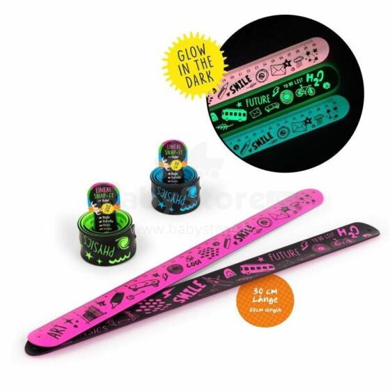 For School - Snap-It Ruler GitD 30cm, 3 varieties