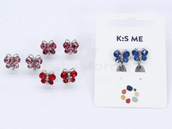 Ear clips - Butterfly with gemstones