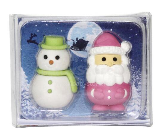 Erasers - Santa & Olaf (2 pcs.) (1 set, 4 designs)