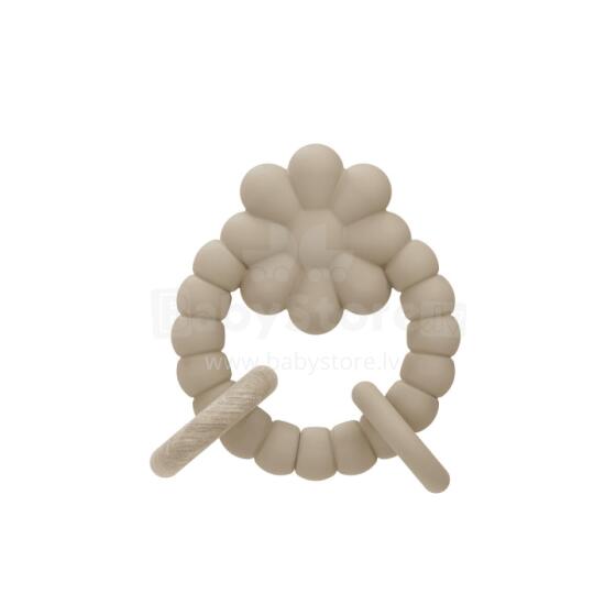 Silicone - Teether - Flower - Nougat