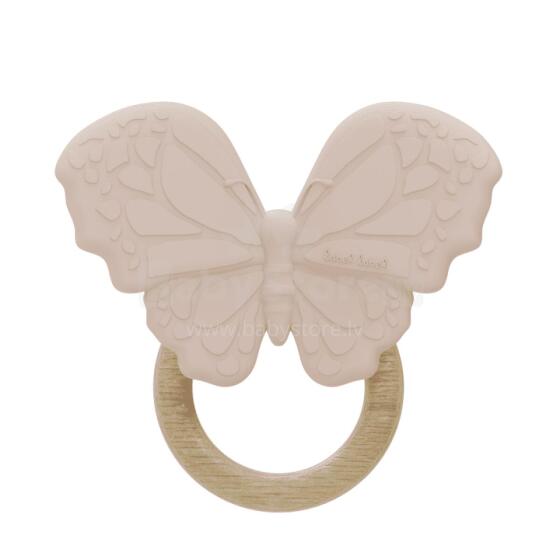Silicone - Teether - Butterfly - Pink
