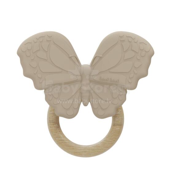 Silicone - Teether - Butterfly - Nougat