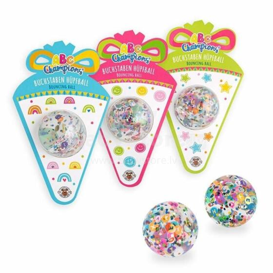ABC Champions - Letters Bouncing ball -, 3 assorted