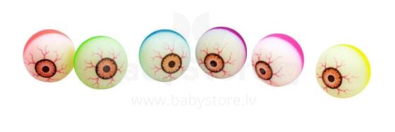 Bouncing ball - Eyeball 37mm, 6 colours assorted