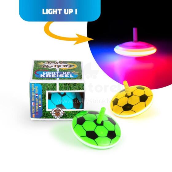 Take Action - Football Light-Up Spinning Top (1 pc., 3 designs)