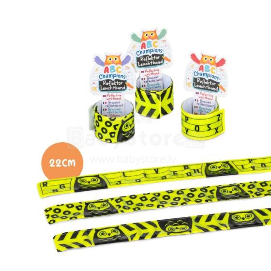 ABC Champions - Reflective snap wristband (1 pc., 3 designs)