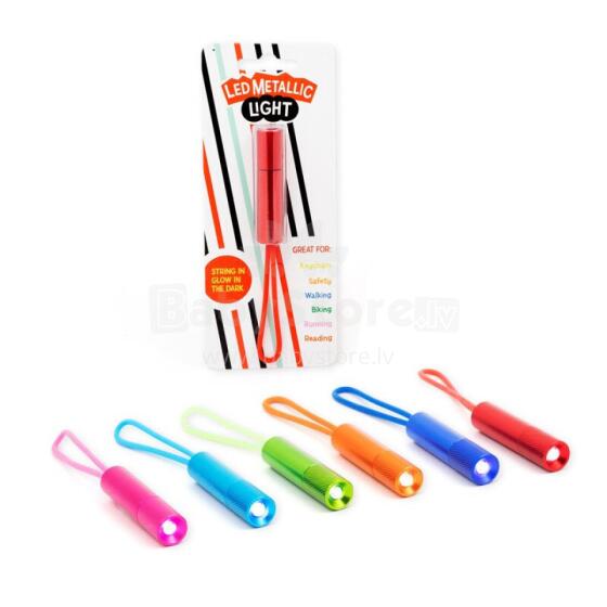 Design&Art - LED Metallic Flashlight, 6 assorted colours