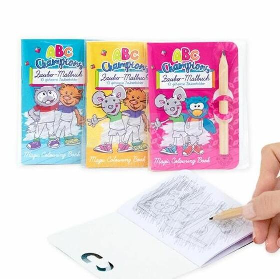 ABC Champions - Magic colouring book with pencil (1 pc., 3 designs)