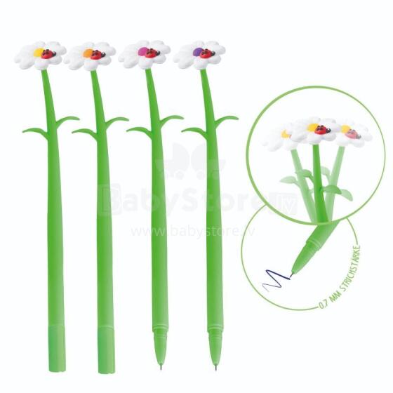 Good Feelings HF - Gel pen wobbly flower 0.7mm line width, 4 assorted