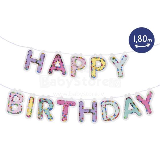 Birthday Fun - Confetti Garland "Happy Birthday"