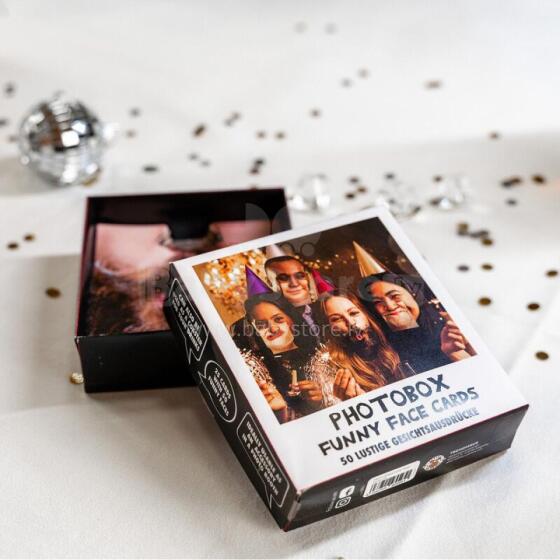 PARTY photo box "Funny faces" cards set
