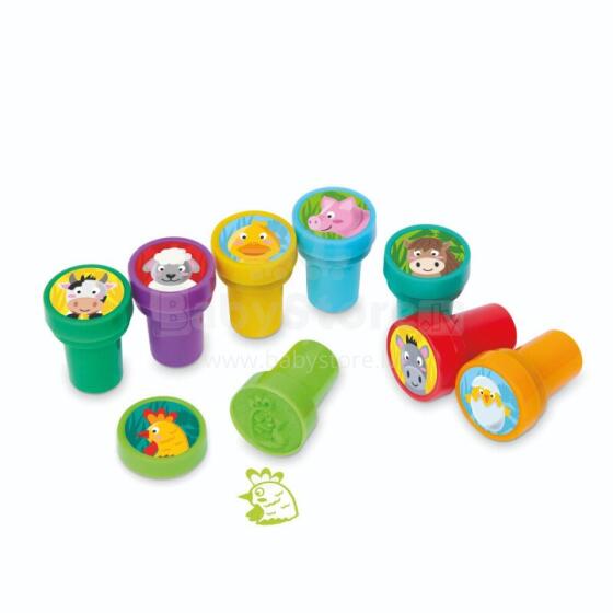 Farm animals stamps self-inking, 8 assorted