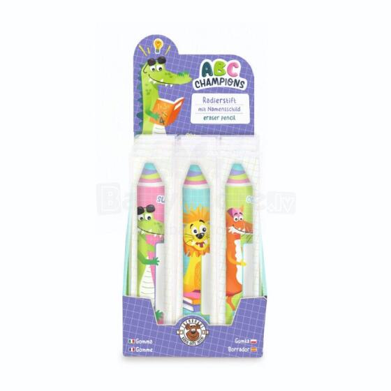 ABC Champion HS -  Eraser pencil Jumbo, personalisable, 3 assorted