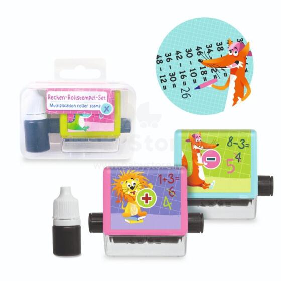 ABC Champion HS -  Maths roller stamp set, 2 pieces, 3 assorted