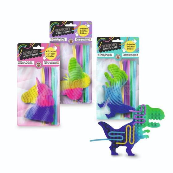 Sensory activity board, 11 pieces, 3 assorted