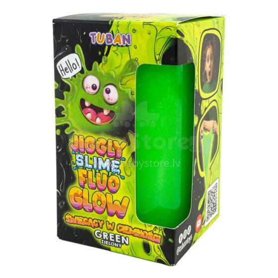 Jiggly Slime - Fluo Glow - Green (430 g)