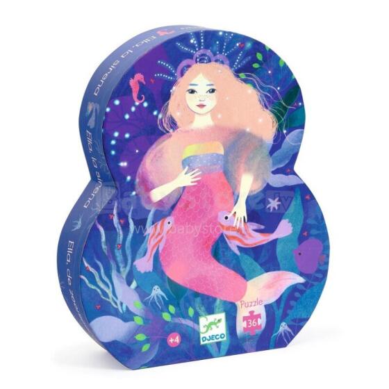 Silhouette puzzles - Ella, the mermaid - 36 pcs