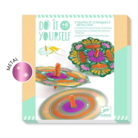 DIY - Mosaics & Stickers - Spinning tops - Flower Power